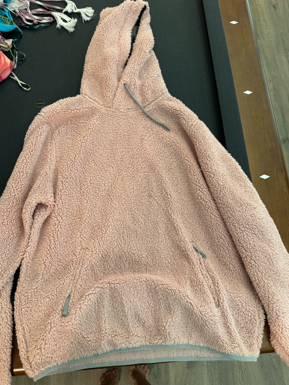 chubbies Plush Sherpa Hoodie Jacket in Blush
